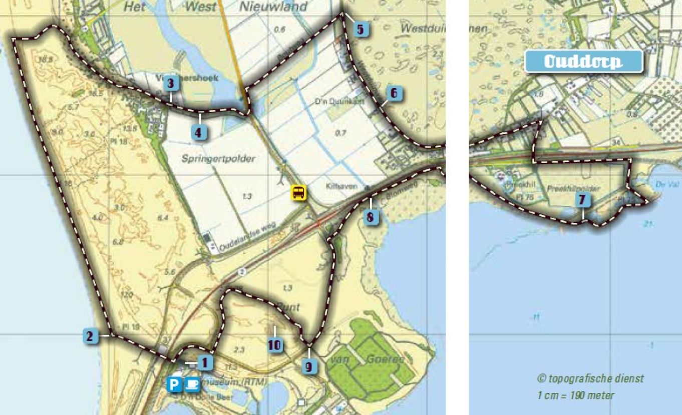 Wandelkaartje Goeree